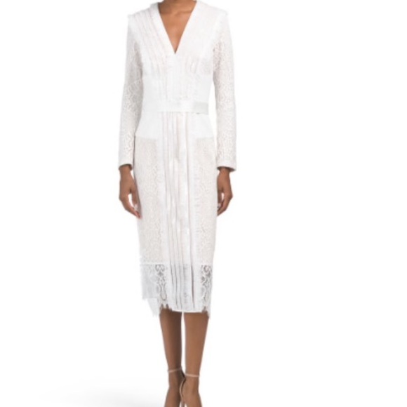 Tadashi Shoji Vow Renewal, 2nd Marriage, Anniversary Party, or Wedding Dress - Picture 2 of 14